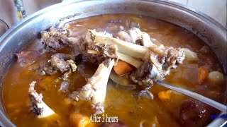 Demi Glace Sauce Bone Juice Meat Bouillon Recipes TimeLapse [upl. by Hotze]