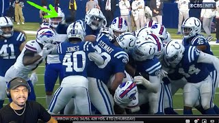 Josh Allen gets ASSAULTED by Dayo Odeyingbo because of this early play…  Bills vs Colts reaction [upl. by Llevrac]