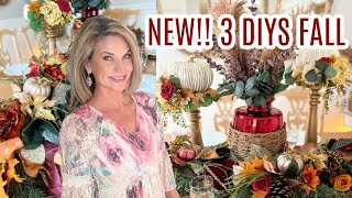 🎃NEW 3 DIY FALLTHANKSGIVINGCHRISTMAS DECOR CRAFTS 🎃 I Love Fall ep 24 Olivias Romantic Home DIY [upl. by Nageet]