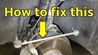 How to replace the front sway bar links on a MK 5 VW Jetta [upl. by Tegirb219]