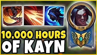 RANK 1 KAYN MONTAGE WHAT 10000 HOURS OF KAYN LOOKS LIKE  League of Legends [upl. by Battat]