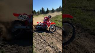 Railing a 1993 CR250 2Stroke around The Kelley Farm [upl. by Arekahs309]