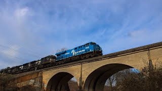 NS 28R with conrail 8098 in the lead [upl. by Anelra259]