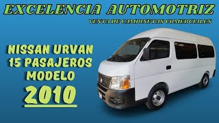 Nissan Urvan Modelo 2010 [upl. by Nohsid]