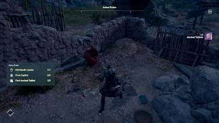 Assassins Creed Odyssey  Where to Find The Ancient Tablet In Asine Ruins [upl. by Yelnoc540]