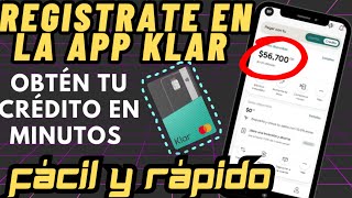 Como solicitar una tarjeta de crédito Klar desde la aplicación [upl. by Padraig]