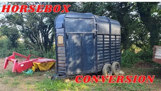 CONVERTING HORSEBOX FOR CAMPING [upl. by Nerag980]