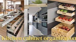 Kitchen cabinet organization modern kitchen cabinet style  home decor [upl. by Annaehr]