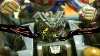 TRANSFORMERS ROTF FOREST BATTLE IN STOP MOTION [upl. by Sillert]