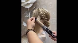 COMO HACER UN PEINADO RECOGIDO ELEGANTE CON TRENZA PARA BODAS O DE NOCHE FACIL Y RAPIDO [upl. by Fedirko]