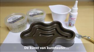 Vijver maken met kunstwater [upl. by Reseta]