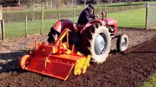 Massey Ferguson 35x With Howard Rotavator [upl. by Faludi]