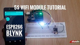 Esp8266 WiFi Module setup using Arduino Uno  ESP8266 Blynk  IoT Project  uElectroPro [upl. by Jea765]