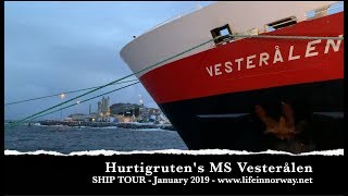 Hurtigruten Ship Tour MS Vesterålen [upl. by Cynthia]