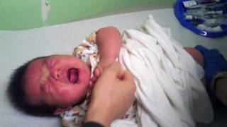 Newborn baby 2 month vaccination [upl. by Ilona]