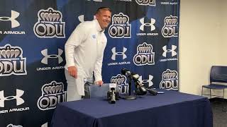 ODU Post Game Presser ODU 24 TXST 14 [upl. by Walker]