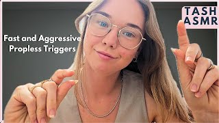 ASMR Fast amp Aggressive Propless Triggers personal attention [upl. by Esdnil]