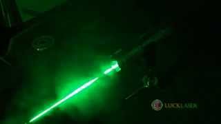 1000mw 532nm Green laser pointer burning match testing From LuckLaser [upl. by Sirc]