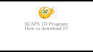 SCAPS 1D How to download it [upl. by Olsson]