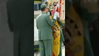 Cuando el Coronel Alemán Artiles Entregó el Mando y la Bandera del Tercio al Coronel Llago [upl. by Starbuck]