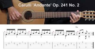 Carulli Andante Op 241 No 2 [upl. by Ymmot314]