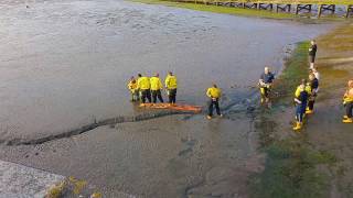 Morecambe RNLI quick sand rescue training [upl. by Yerfej309]