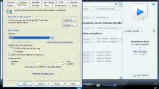 Ripping CDs to MP3 files using Windows Media Player 11 [upl. by Galatea]