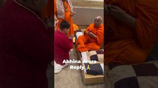 Abhinav Arora Reply To rambhadracharya ji maharaj 🙏 [upl. by Nwahsear]