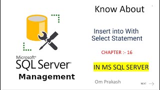 Insert into Select Statement in SQL Server [upl. by Ybrek]