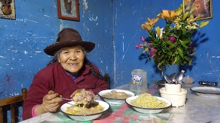 Sopa de CEBADA con Carne de Chancho  Comida Natural y Nutritivo [upl. by Ecnerual]