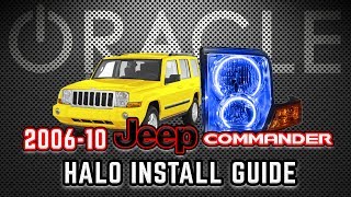 ORACLE Lighting Halo Install Guide  200610 Jeep Commander [upl. by Juliann]