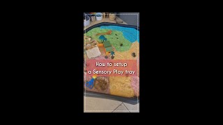 How to setup a Sensory Play tray for your toddler  small world [upl. by Aleb]