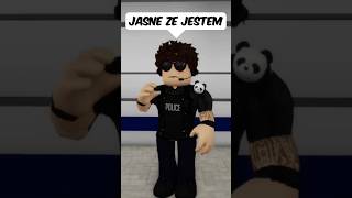 CHCIALEM ZOSTAC POLICJANTEM JAK MOJ TATA👮‍♂️‼️robloxposlka shorts roblox [upl. by Anuska]