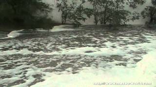 Tempête du 111010 à Argeles sur mer  Plage du Racou [upl. by Neelloc]