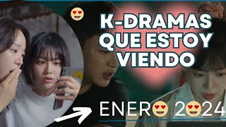 TOP KDRAMAS QUE ESTOY VIENDO ENERO 2024 😍 [upl. by Sabanrab]