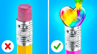 GENIUS SCHOOL HACKS  Smart DIY Tricks and Cool Crafts by 123 GO GLOBAL [upl. by Retloc768]