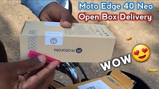 Moto Edge 40 Neo Flipkart Sale Unit  Open box delivery moto edge 40 neo unboxing [upl. by Salsbury777]