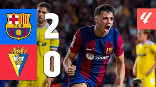 BARÇA 20 CADIZ  LALIGA 202324 MD2 [upl. by Kinnard932]