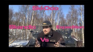 2023 SkiDoo Skandic vs Expedition [upl. by Enytsuj982]