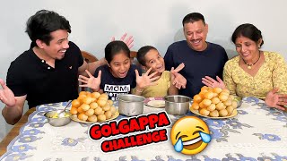 Golgappe Challenge With My FAMILY 😂 [upl. by Nalat695]