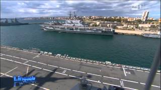 Marina Militare  Linea Blu 17 giugno La Portaerei Cavour e Taranto [upl. by Alurd]