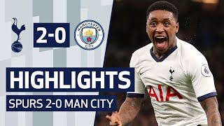 HIGHLIGHTS  SPURS 20 MAN CITY  STEVEN BERGWIJN SCORES WONDER GOAL ON DREAM DEBUT [upl. by Penoyer]