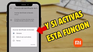 Activa el identificador de llamadas en tu Xiomi  Redmi  Redmi Note [upl. by Budwig]