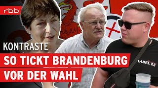 Heißer Wahlkampf Wie wählt Brandenburg  Kontraste  Politikmagazin  Reportage [upl. by Madalena]