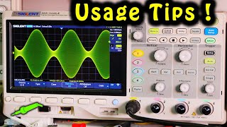 🔴 Siglent Oscilloscope Usage Tips  SDS1104XE  No824 [upl. by Suirauqram]