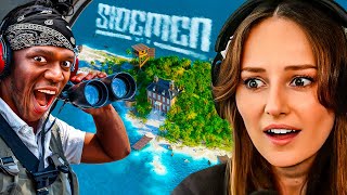 Freya Reacts to SIDEMEN ULTIMATE HIDE amp SEEK ON AN ISLAND VS 40 YOUTUBERS [upl. by Analat]