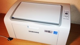 Samsung ML2165W Wireless Laser Printer UNBOXING [upl. by Jo871]