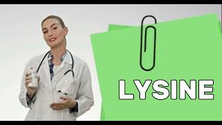 l lysine lysine what is it is used for lysine benefits and properties [upl. by Yrret394]