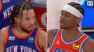 SGA amp Jalen Brunson Trade Clutch Shots in WILD Ending to KnicksThunder [upl. by Ymled854]