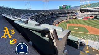 Oakland As Game Vlog vs Seattle Mariners 2024 MLB Season [upl. by Anelat817]